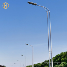 FT-2017 Solar Double Arm Street Lighting Pole Steel Pole